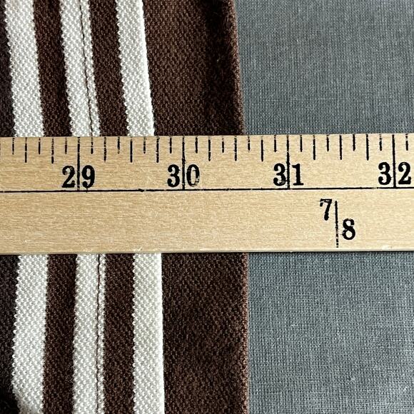 Vintage Francois Girbaud Polo Shirt‎ Mens 2XL Brown Striped Short Sleeve 90s Y2K - Picture 11 of 12